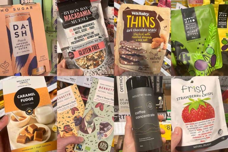 Thumbnail image for a blog about Mother’s Day gluten free gift hampers, featuring a mix of treats, drinks, and self-care products.